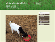 Tablet Screenshot of mmrboergoats.com